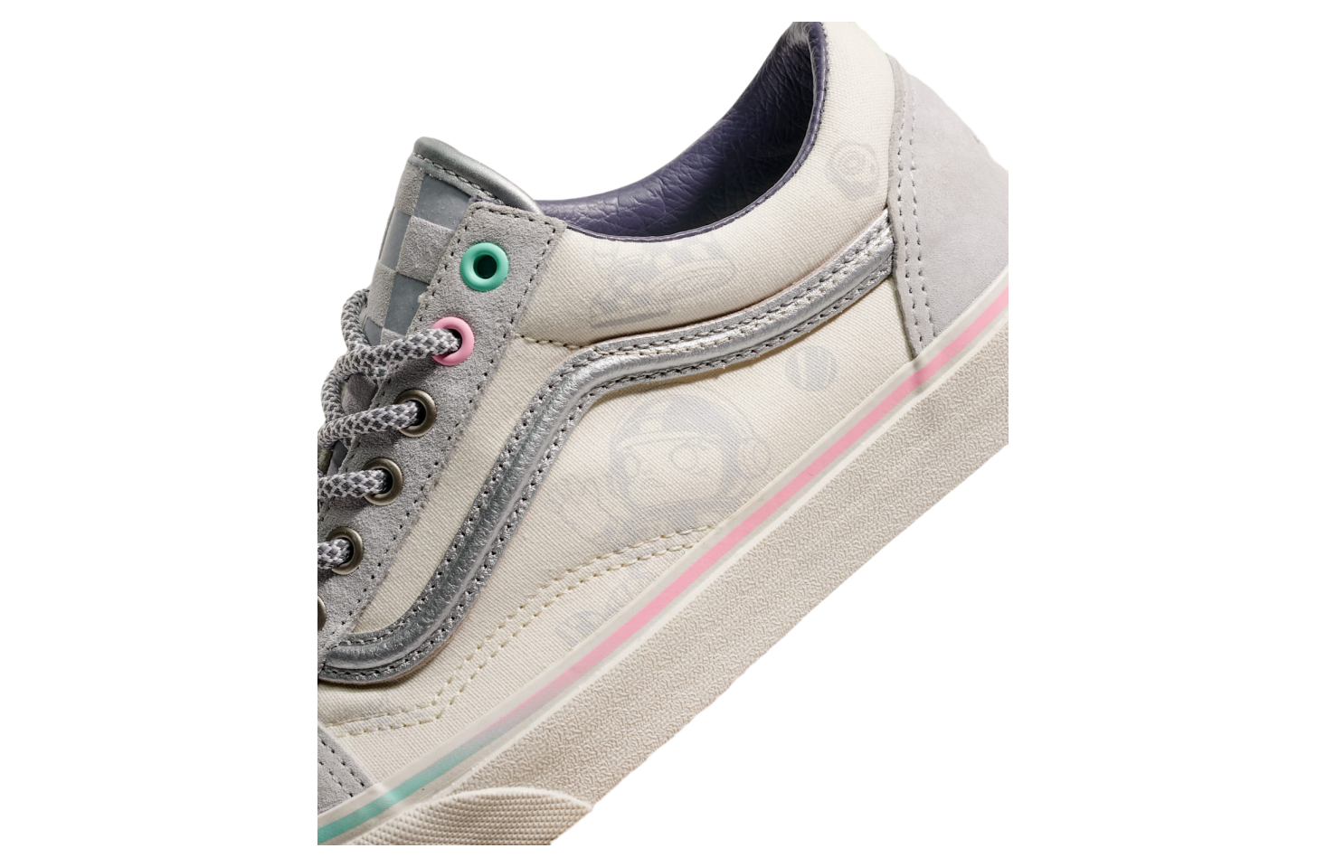 Vans x Space Molly Old Skool Space Molly Reflective Marshmallow White / Grey
