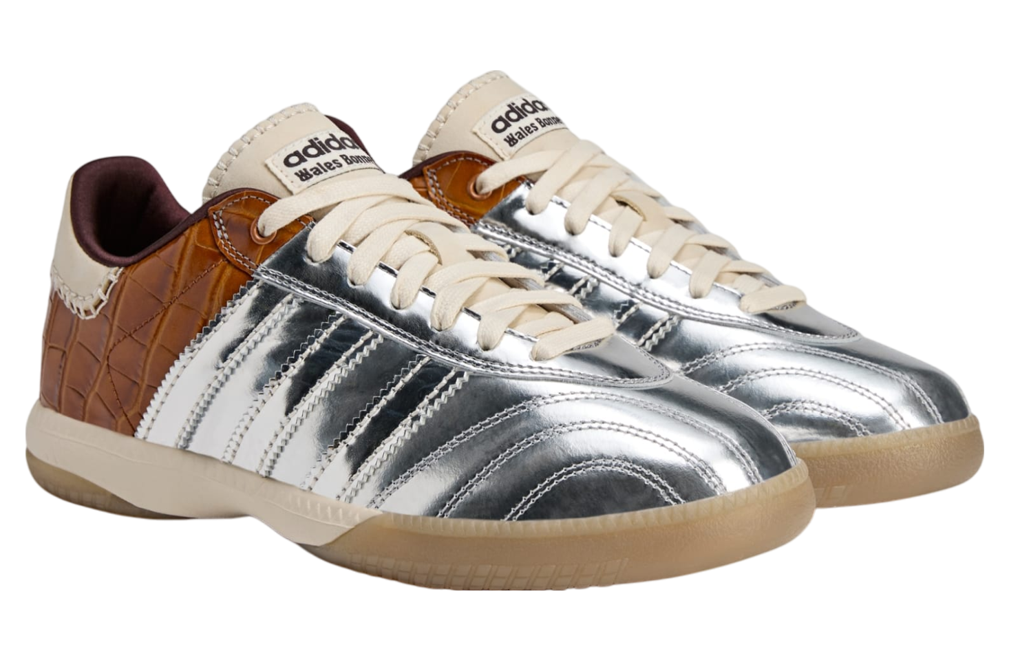 Wales Bonner x Adidas Samba OG Silver Metallic / Easy Yellow