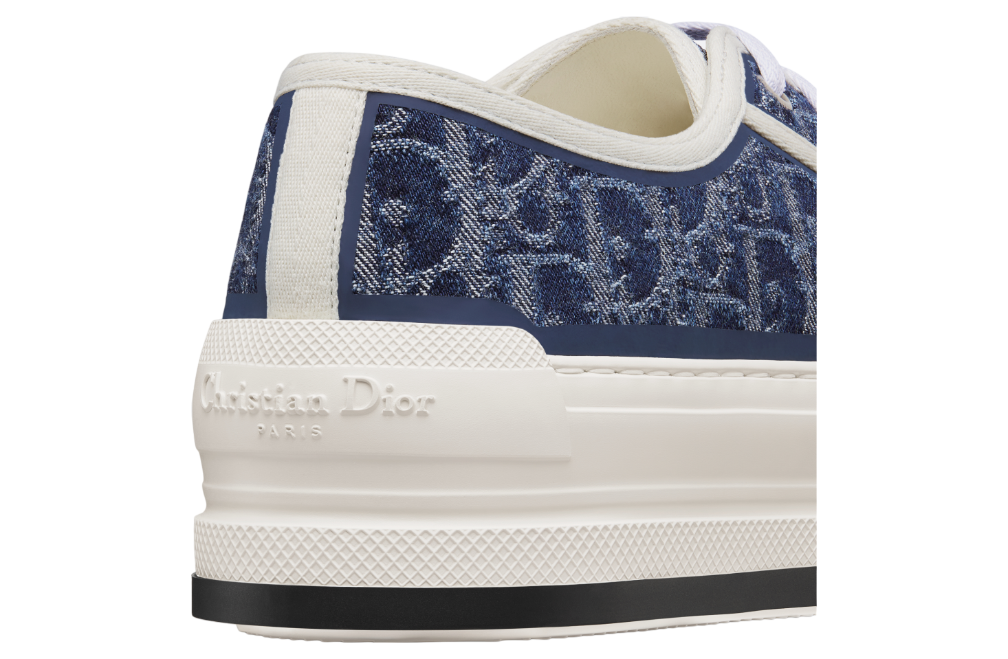 Walk n Dior Platform WMNS Blue Stonewashed / Effect Cotton Denim Embroidered