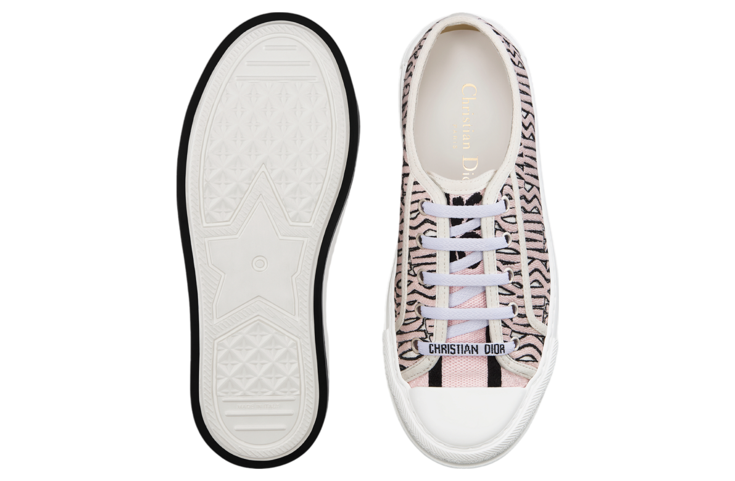 Walk n Dior Platform WMNS Embroidered Cotton / Pale Pink Miss Allover Motif