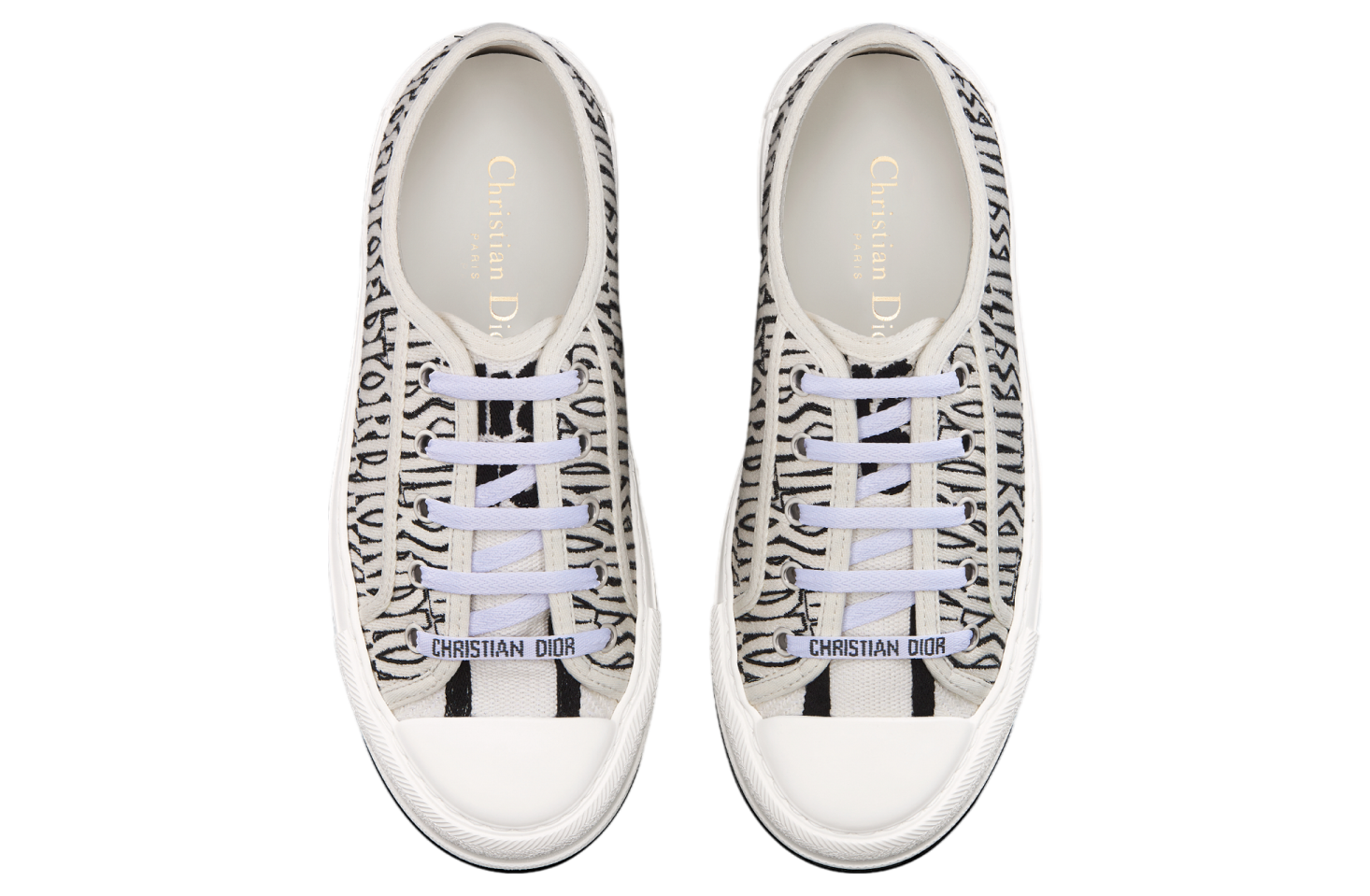 Walk n Dior Platform WMNS Embroidered Cotton / White