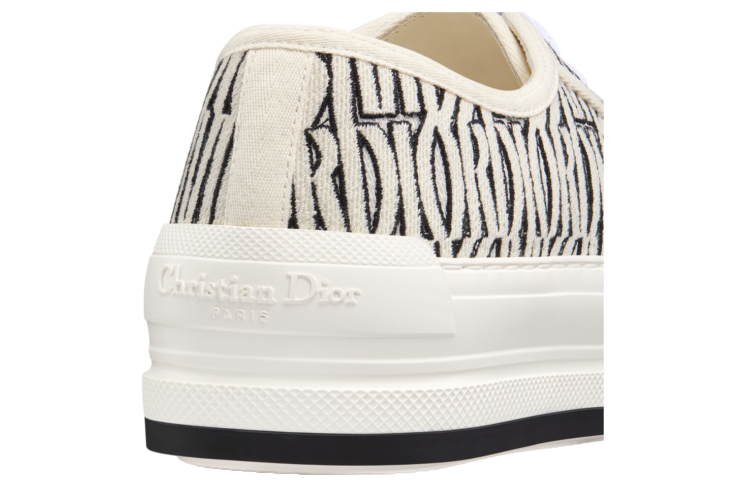 Walk n Dior Platform WMNS Embroidered Cotton / White