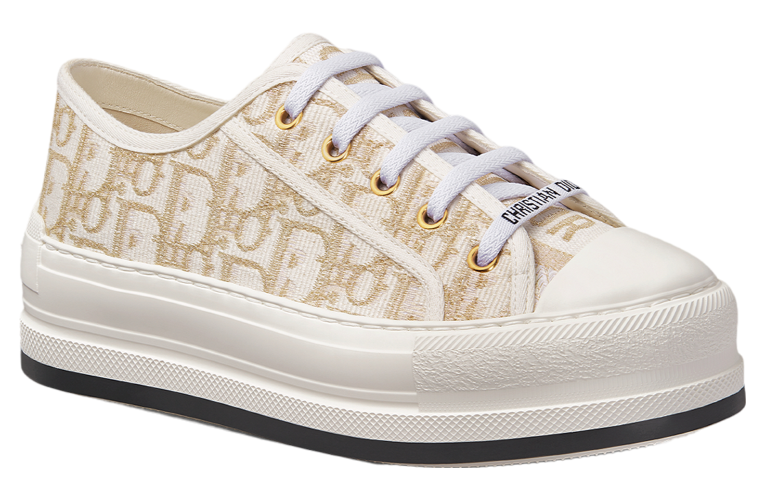 Walk n Dior Platform WMNS Gold / Tone Oblique Cotton