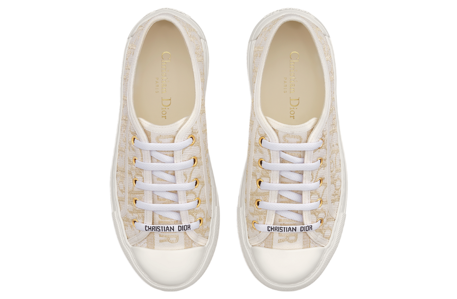 Walk n Dior Platform WMNS Gold / Tone Oblique Cotton