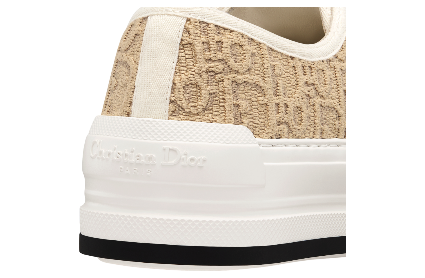 Walk n Dior Platform WMNS Natural Raffia / Effect Cotton Embroidered