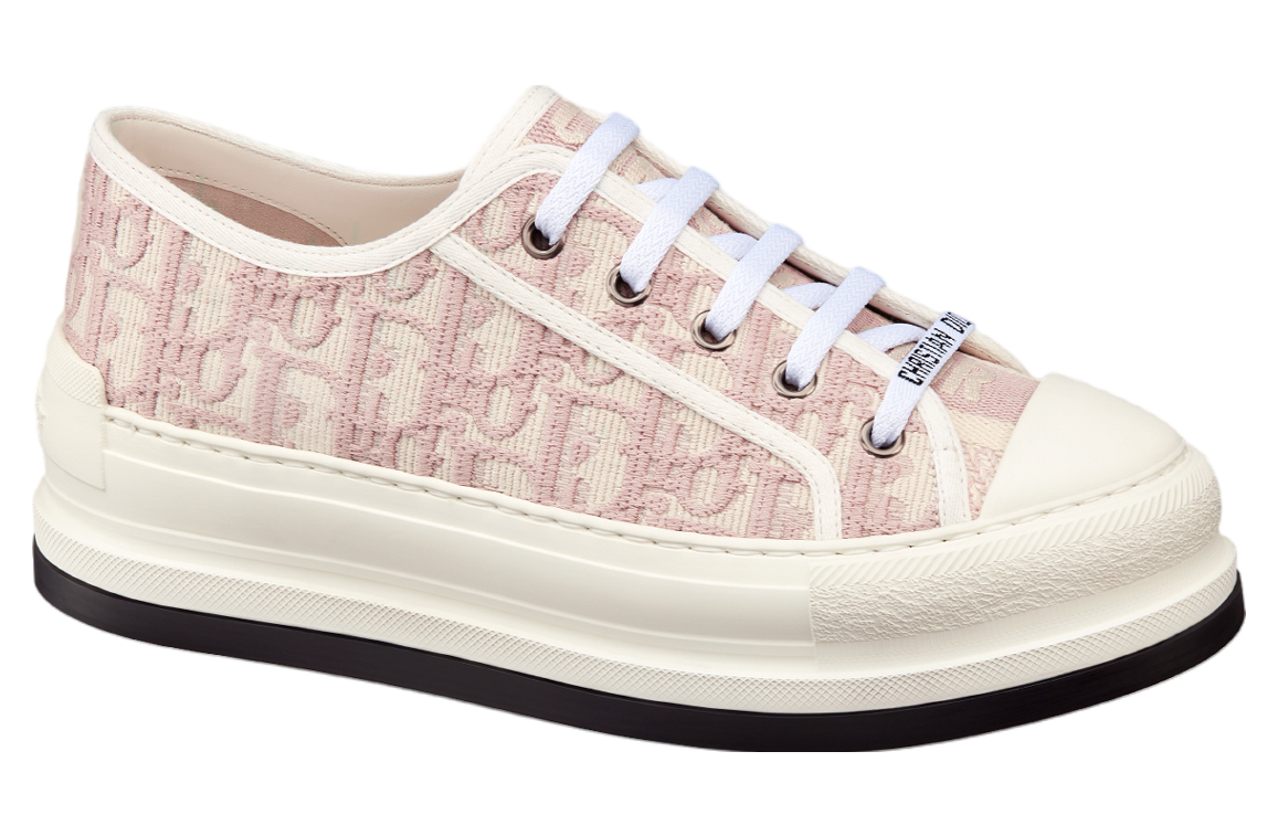 Walk n Dior Platform WMNS Nude Oblique Embroidered Cotton