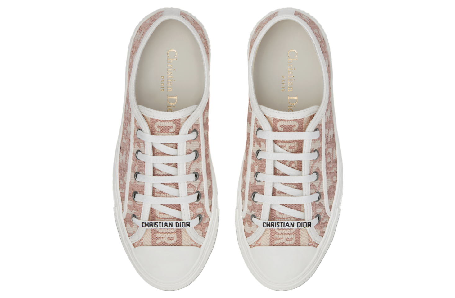 Walk n Dior WMNS Nude Oblique Embroidered Cotton