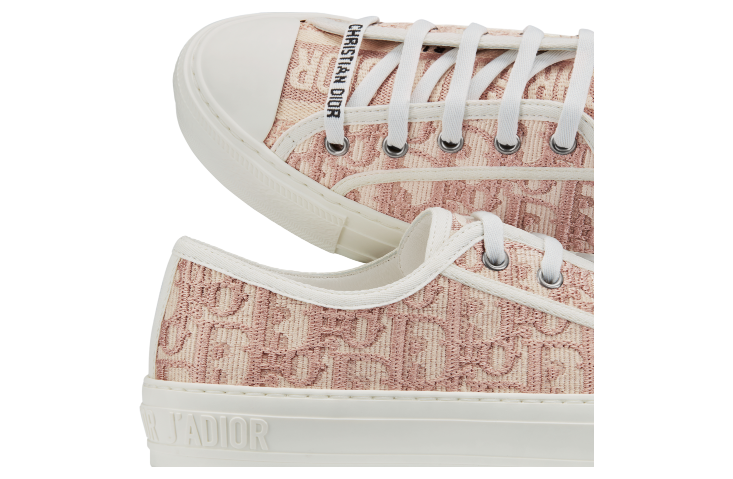 Walk n Dior WMNS Nude Oblique Embroidered Cotton