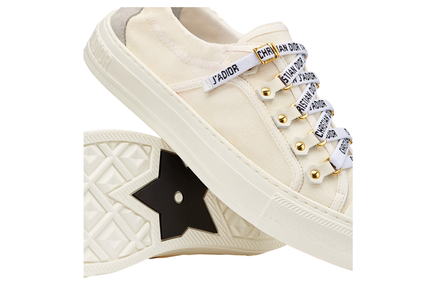 Walk n Dior WMNS White Canvas / Suede Calfskin