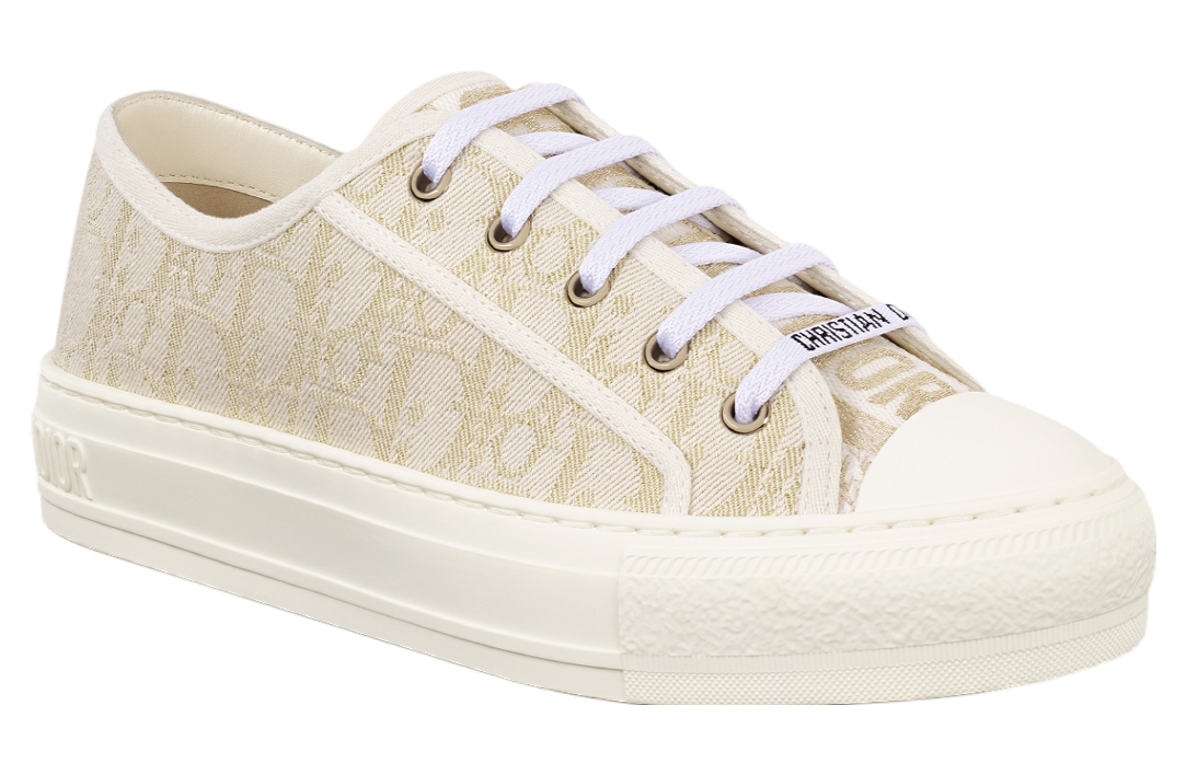 Walkndior WMNS White Cotton Canvas / Gold