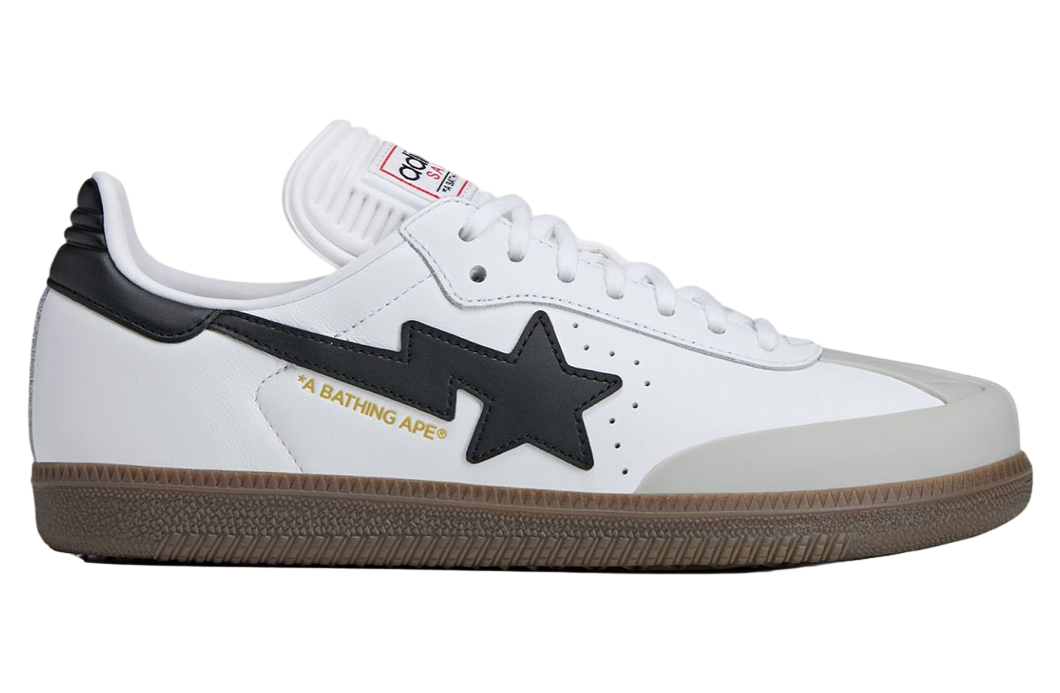 BUY A Bathing Ape X Adidas Samba Cloud White / Core Black