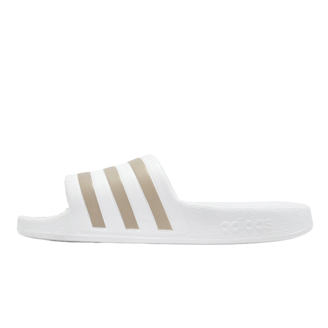 Adidas Adilette Aqua Cloud White / Platinum Metallic