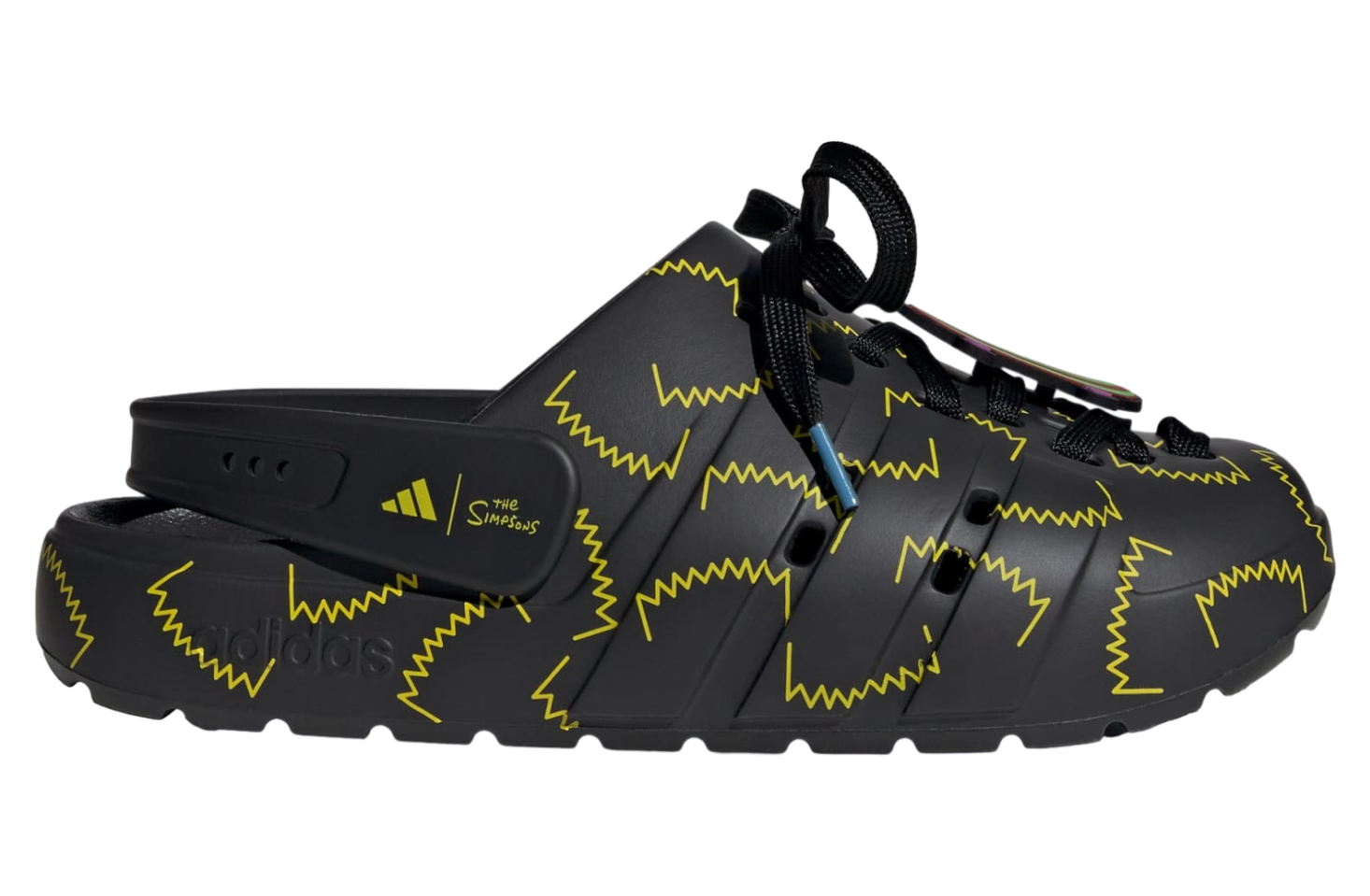 Adidas Adilette Clog-Simpson Core Black / Yellow