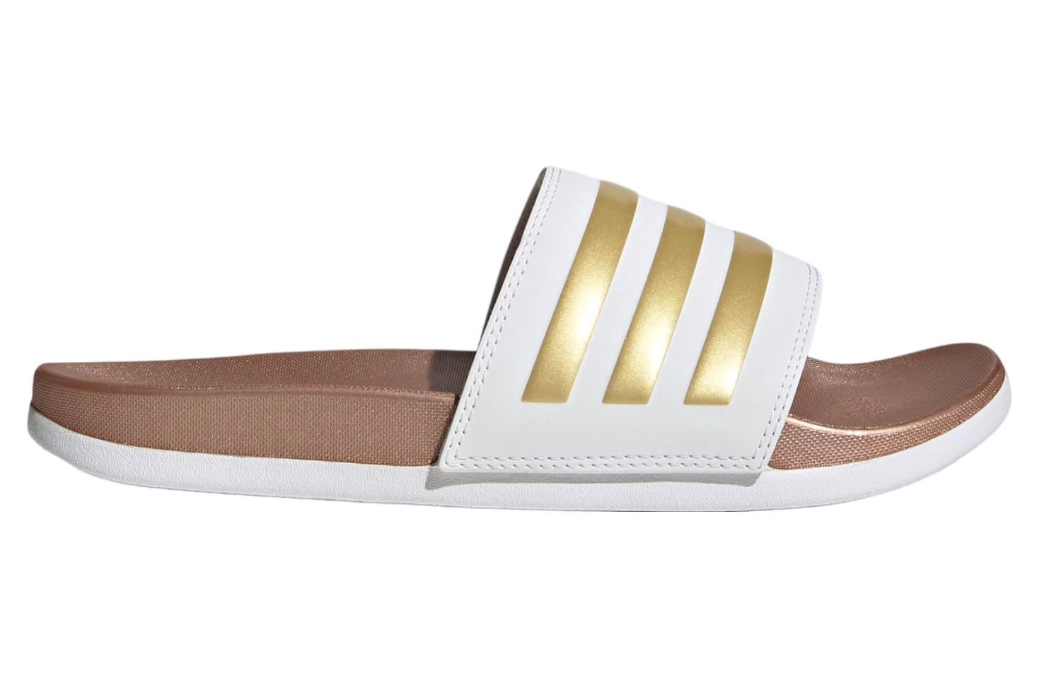 Adidas Adilette Comfort WMNS Cloud White / Matte Gold