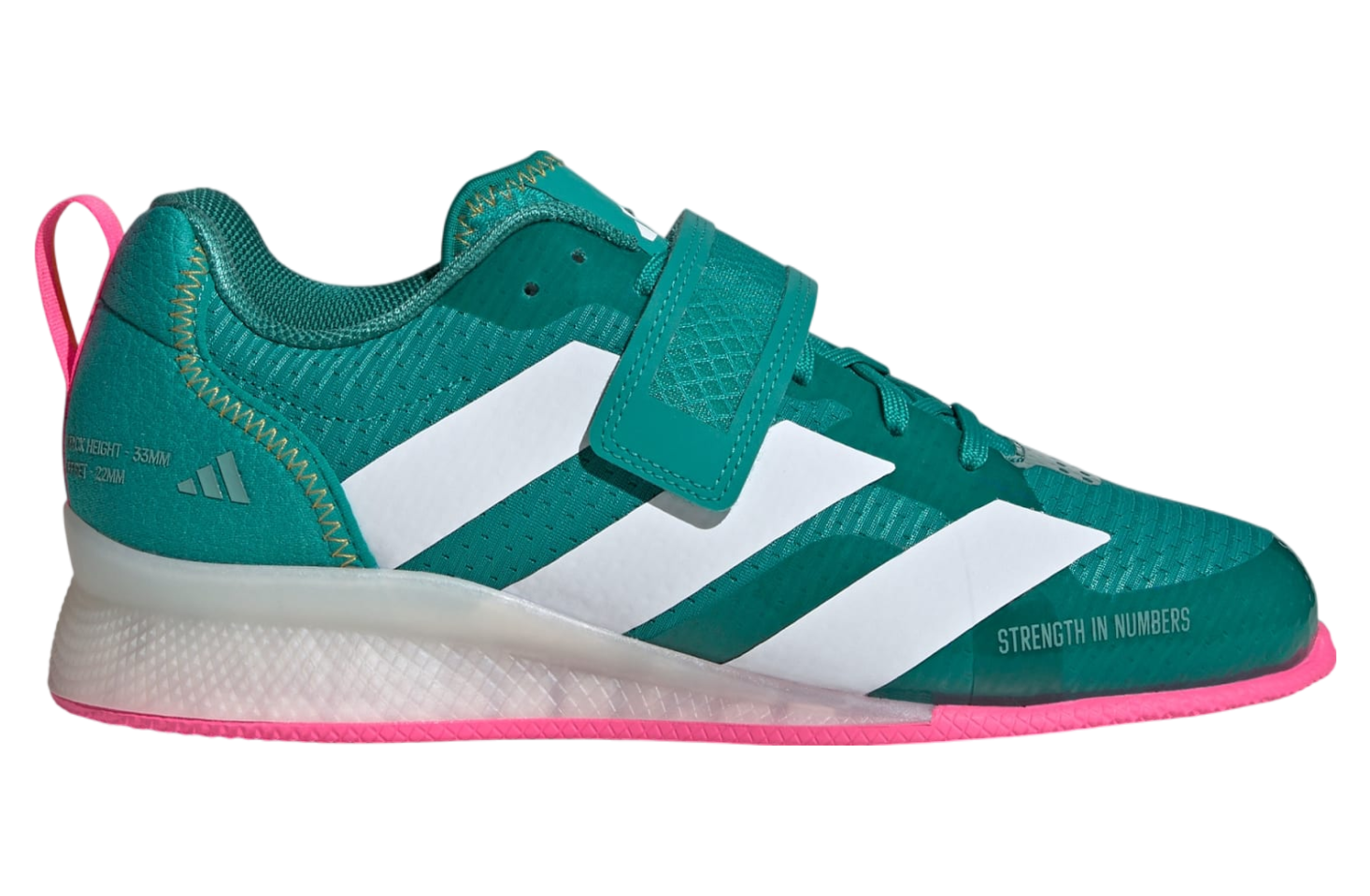 Adidas Adipower 3 Pure Teal / Cloud White