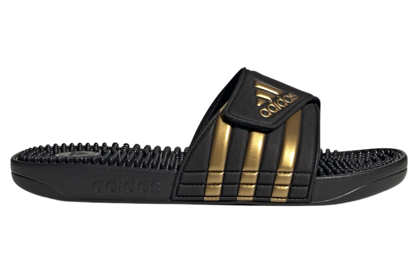 Adidas Adissage Wmns Core Black / Gold Metallic