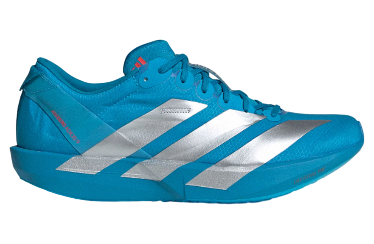 Adidas Adizero Adios 9 M Silver Metallic / Lucid Red