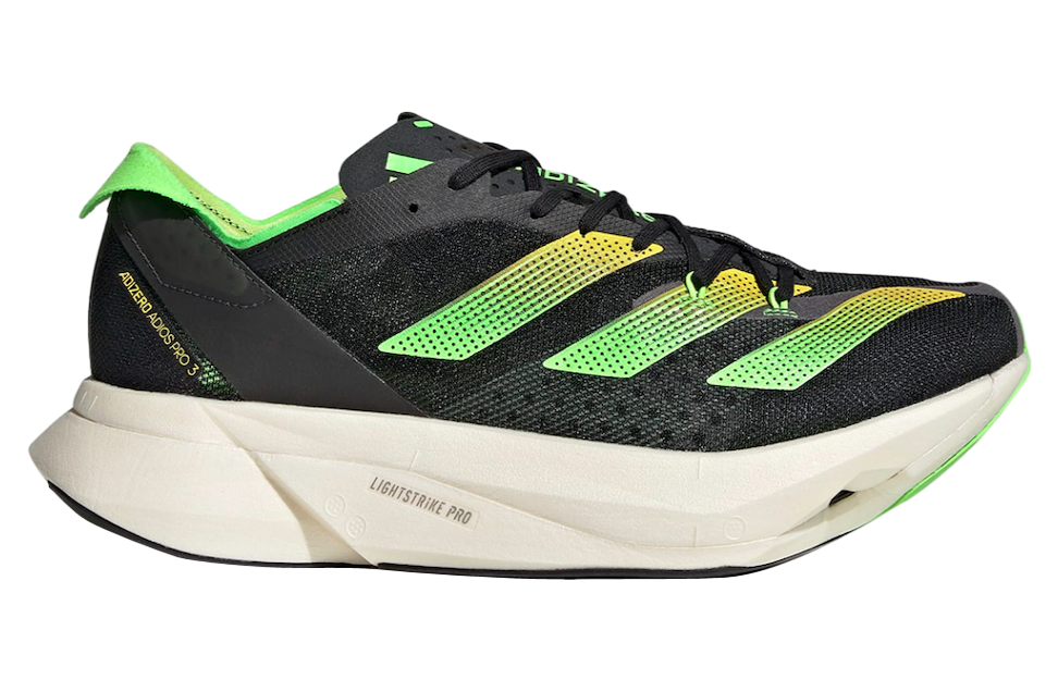 adidas Adizero Adios Pro 3 Core Black Solar Green