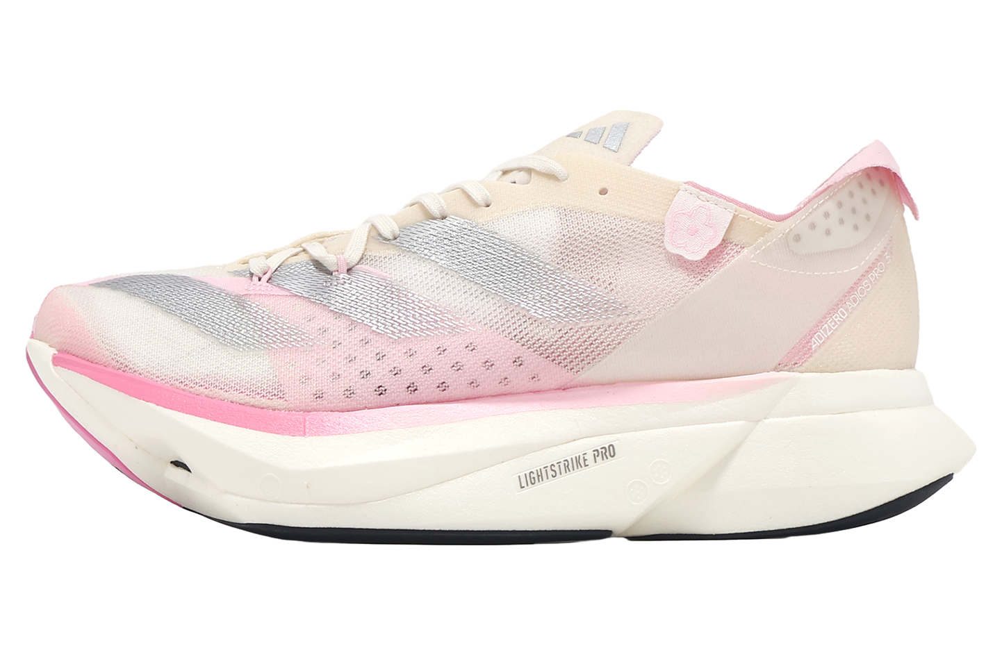 Adidas Adizero Adios Pro 3 M Chalk White / Silver Metallic