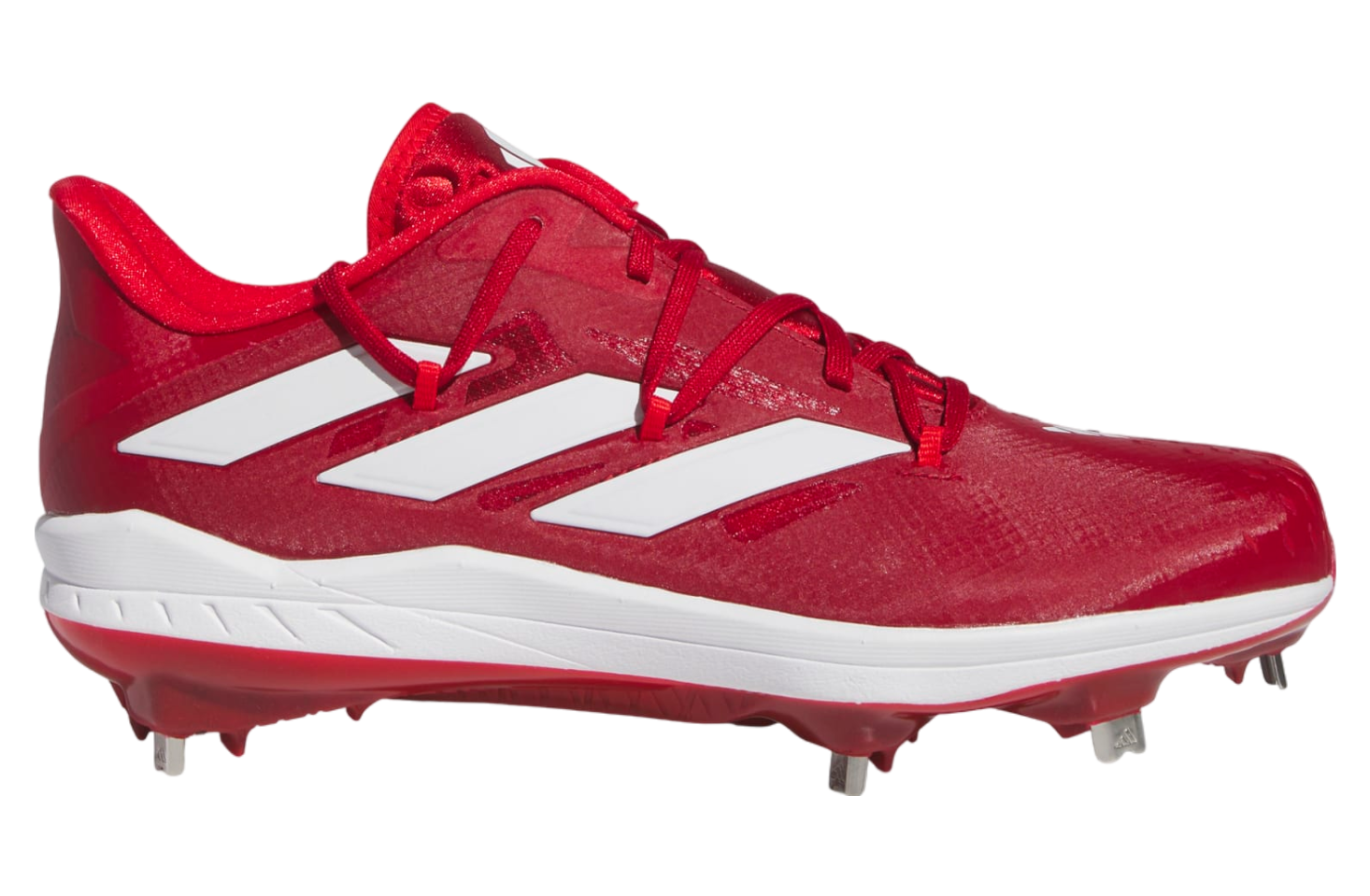 Adidas Adizero Afterburner 9 Cleats Team Power Red 2 / Cloud White