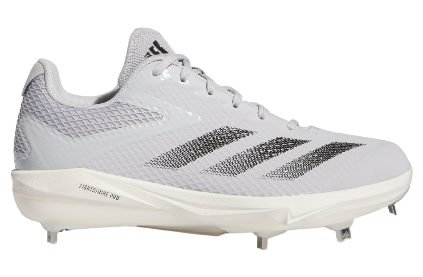 Adidas Adizero Electric Baseball Cleats Team Light Grey / Core Black