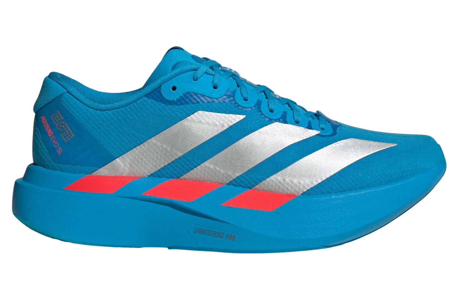 Adidas Adizero Evo SL Woven Solar Blue / Silver Metallic