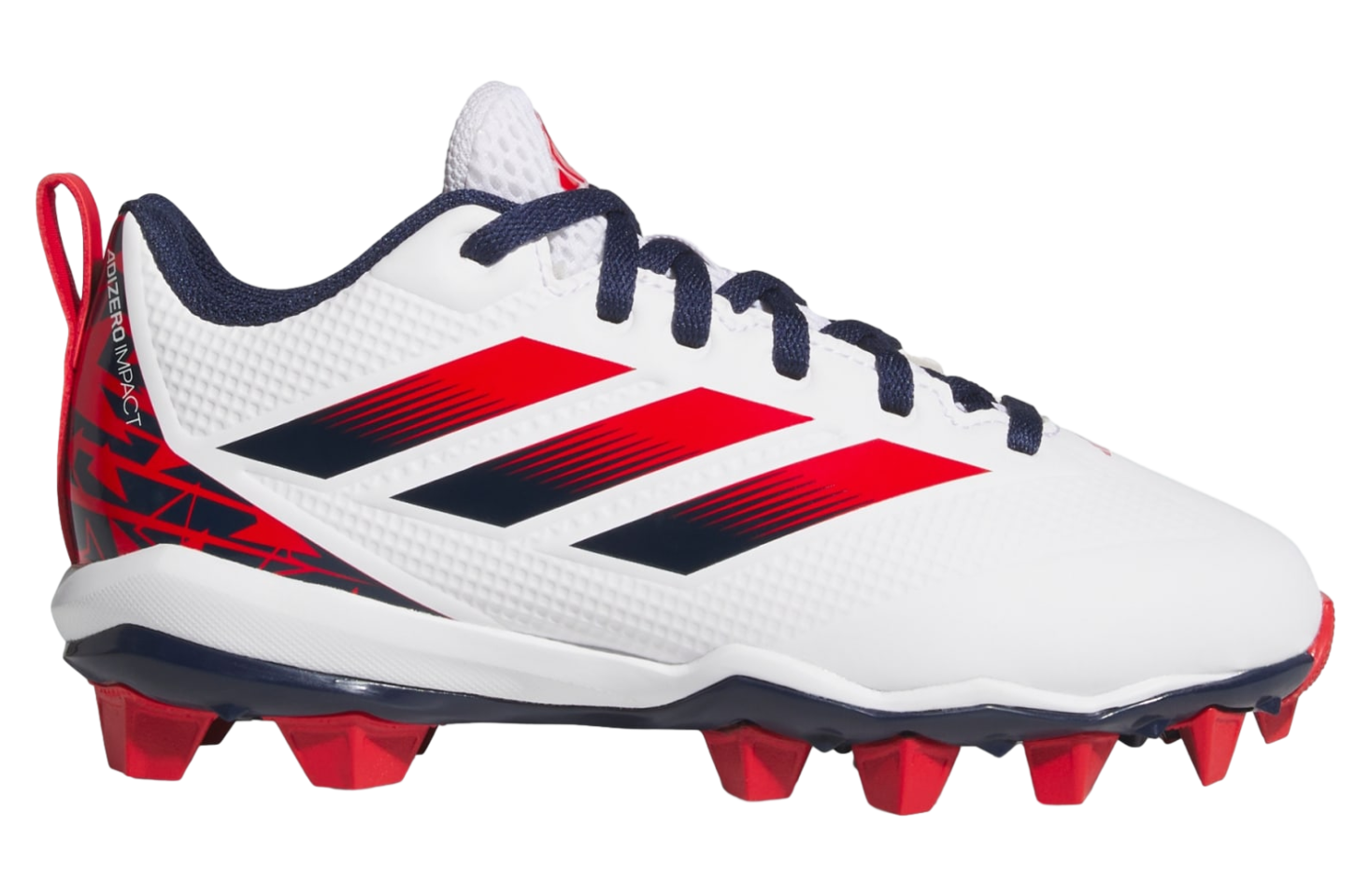 Adidas Adizero Impact Molded Rubber 2.0 Usa GS Cloud White / Team Navy Blue 2