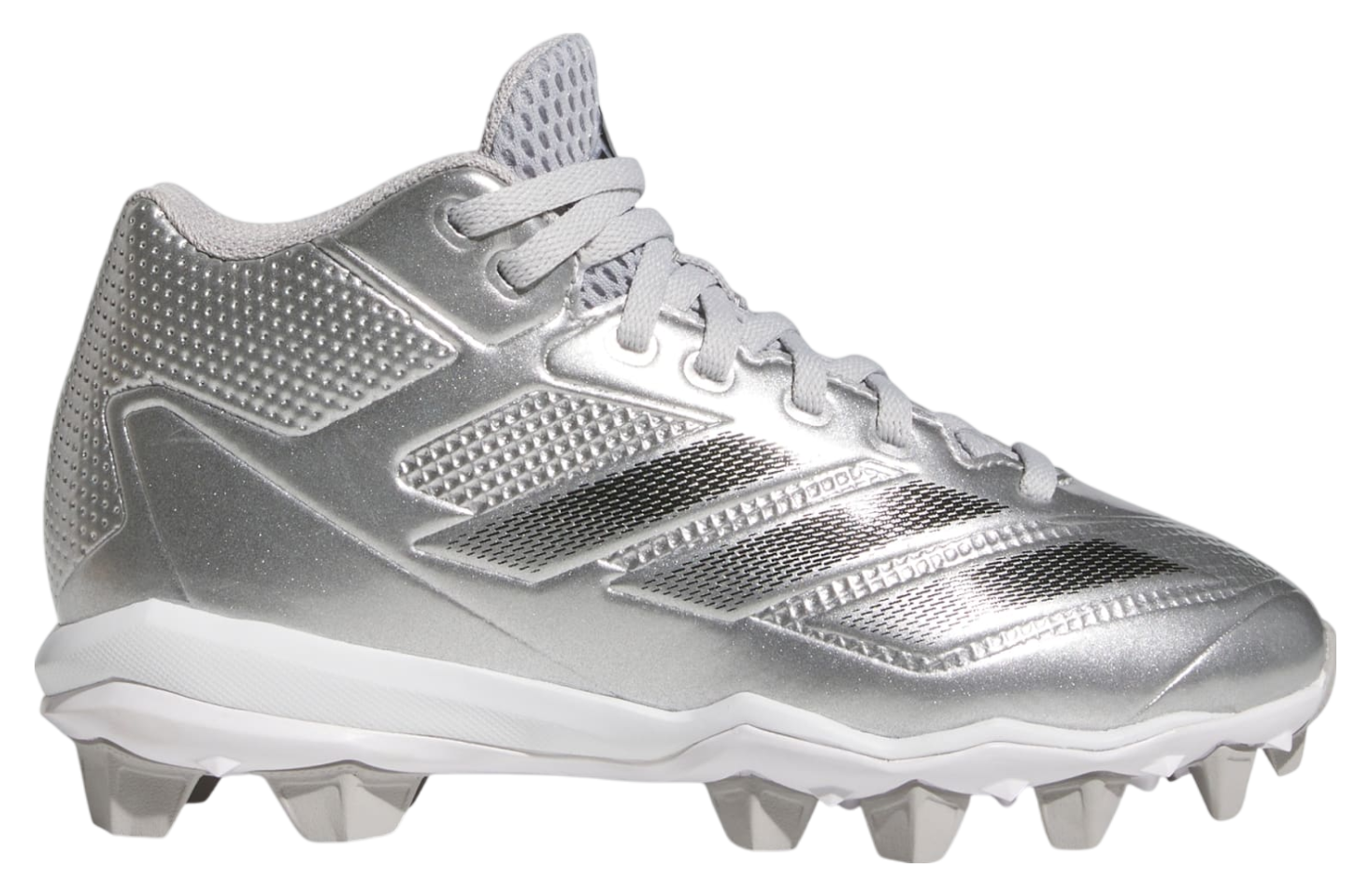 Adidas Adizero Impact Molded Silver Speed GS Silver Metallic Core Black Nov 2024 JS3051 KicksOnFire