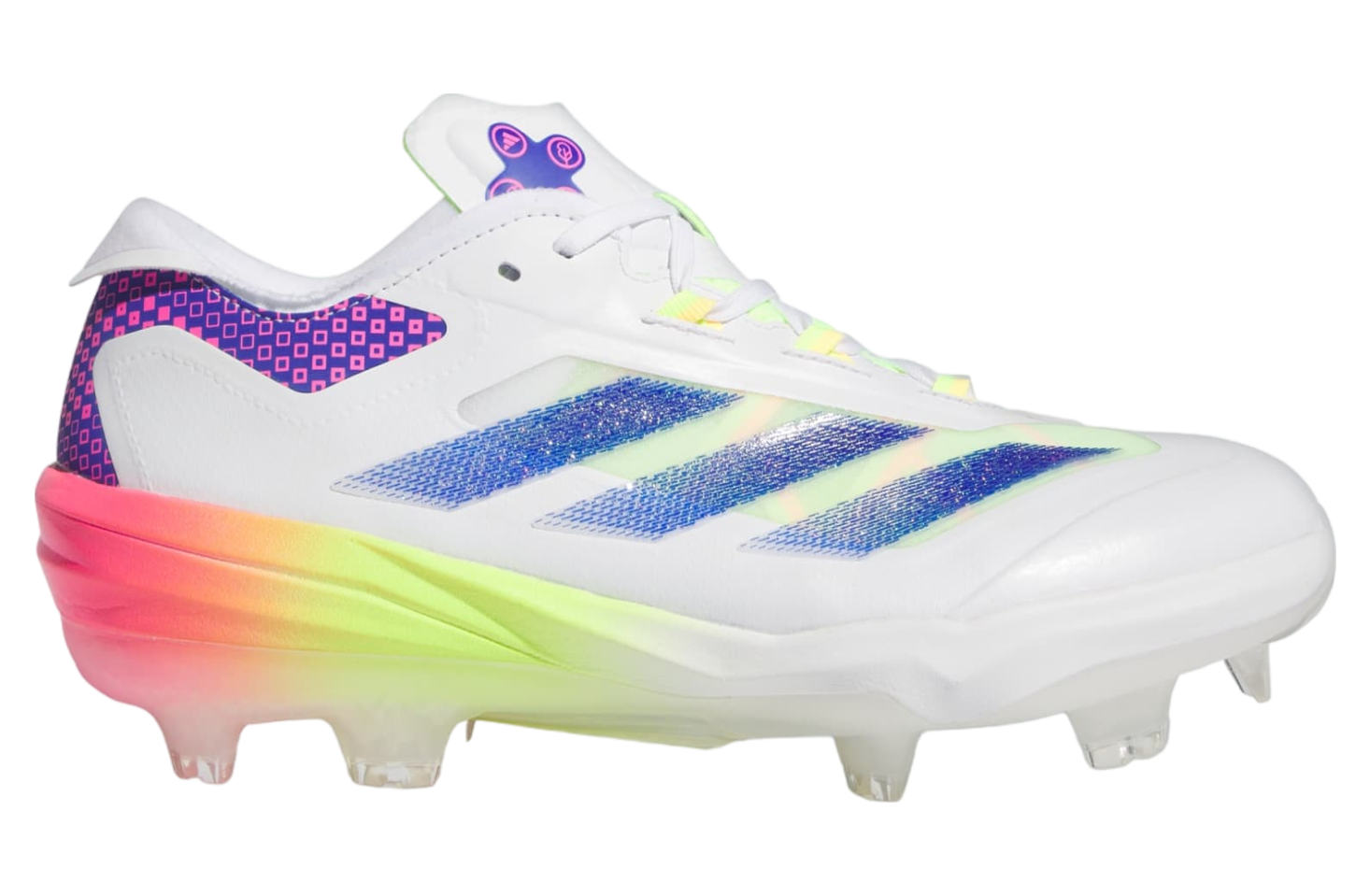 Adidas Adizero Impact Tpu Warp Speed Baseball Cloud White / Lucid Blue