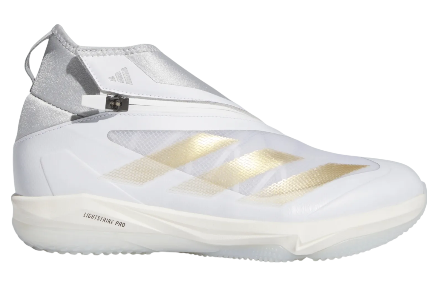 Adidas Adizero Impact+ Turf Baseball Cloud White / Gold Metallic