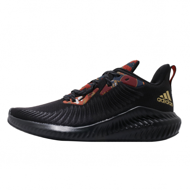 adidas AlphaBounce 3 Black Gold Red FW4530