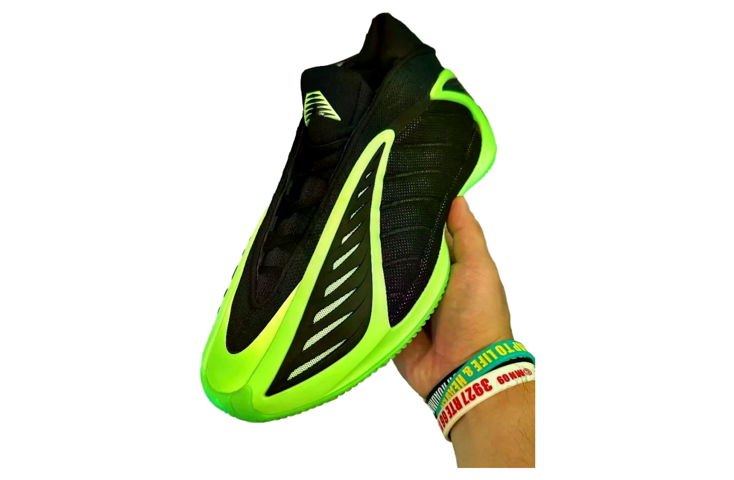 Adidas Anthony Edwards 2 Core Black / Lime Burst