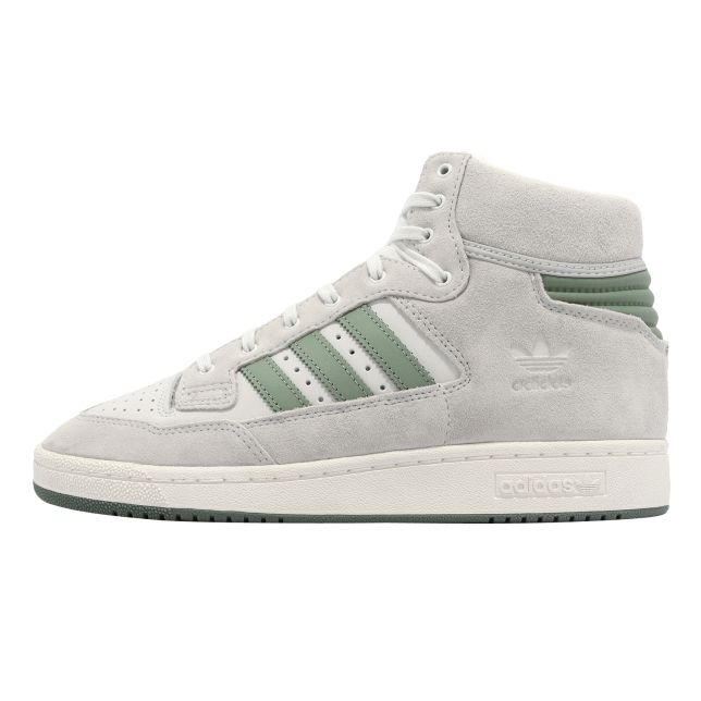 adidas Centennial 85 HI Crystal White Silver Green GY2537 - KicksOnFire.com