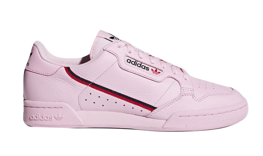 adidas continental 80 pink and red