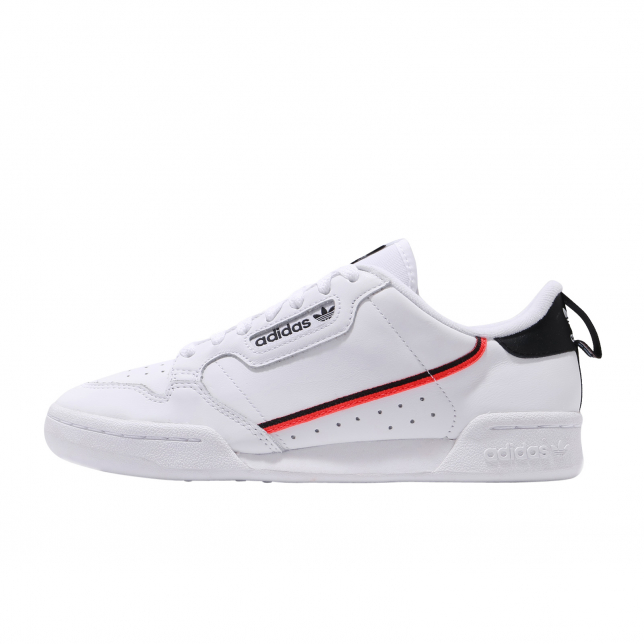 Adidas Continental 80 Footwear White Core Black Solar Red