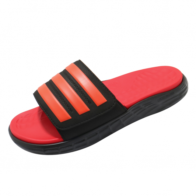 adidas Duramo SL Slide Core Black Solar Red - Mar 2021 - FY8787