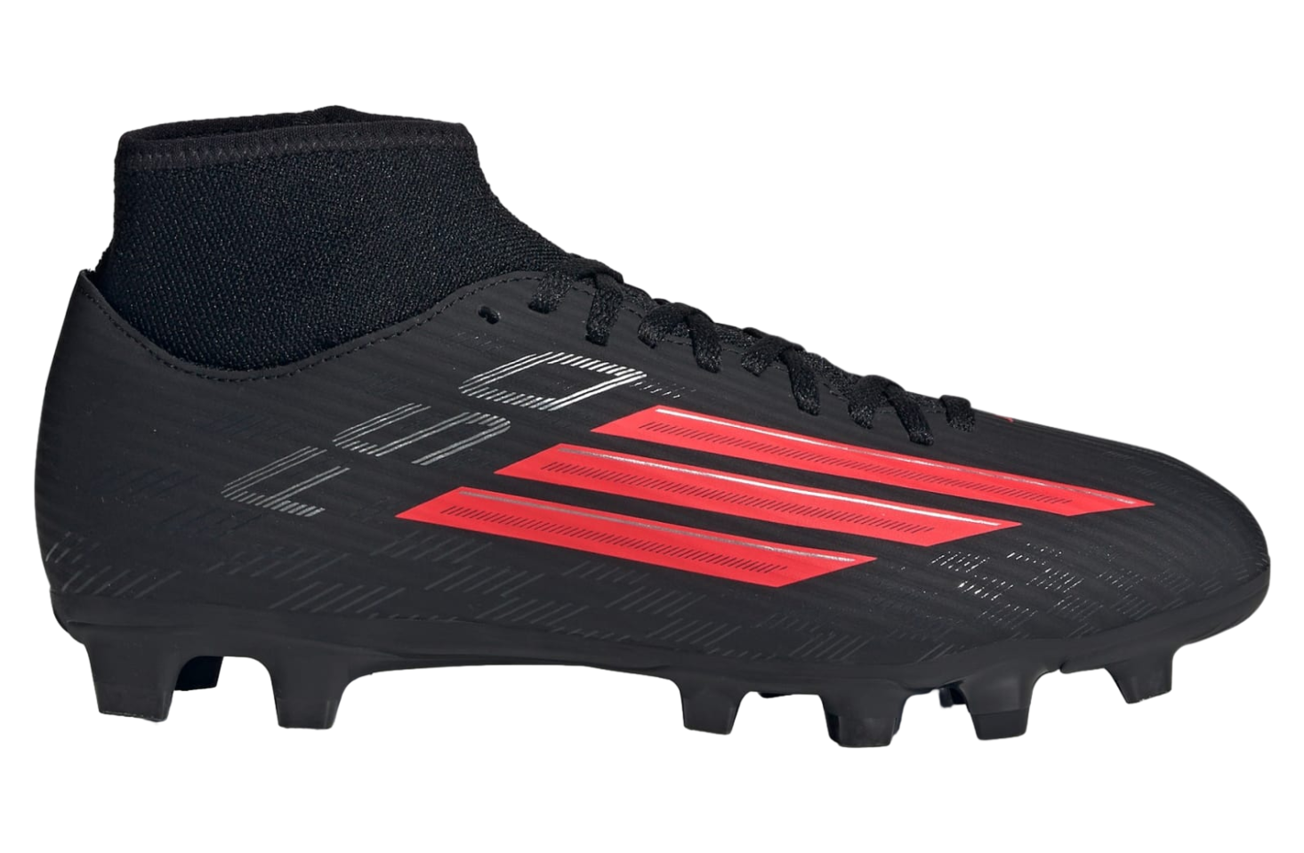 Adidas F50 Club Mid Cut FG / Multi Ground Core Black / Lucid Red