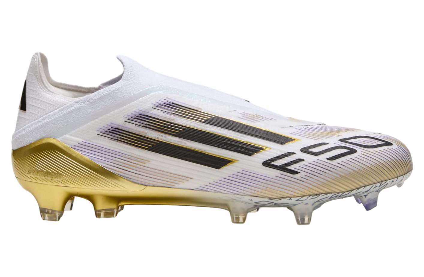 Adidas F50 Elite Laceless FG Cloud White / Core Black / Gold