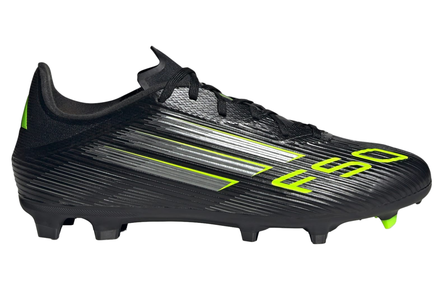 Adidas F50 League Fg/mg Core Black / Iron Metallic / Lucid Lemon