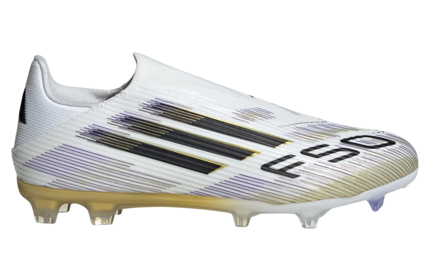 Adidas F50 League Laceless FG/MG Cloud White / Core Black