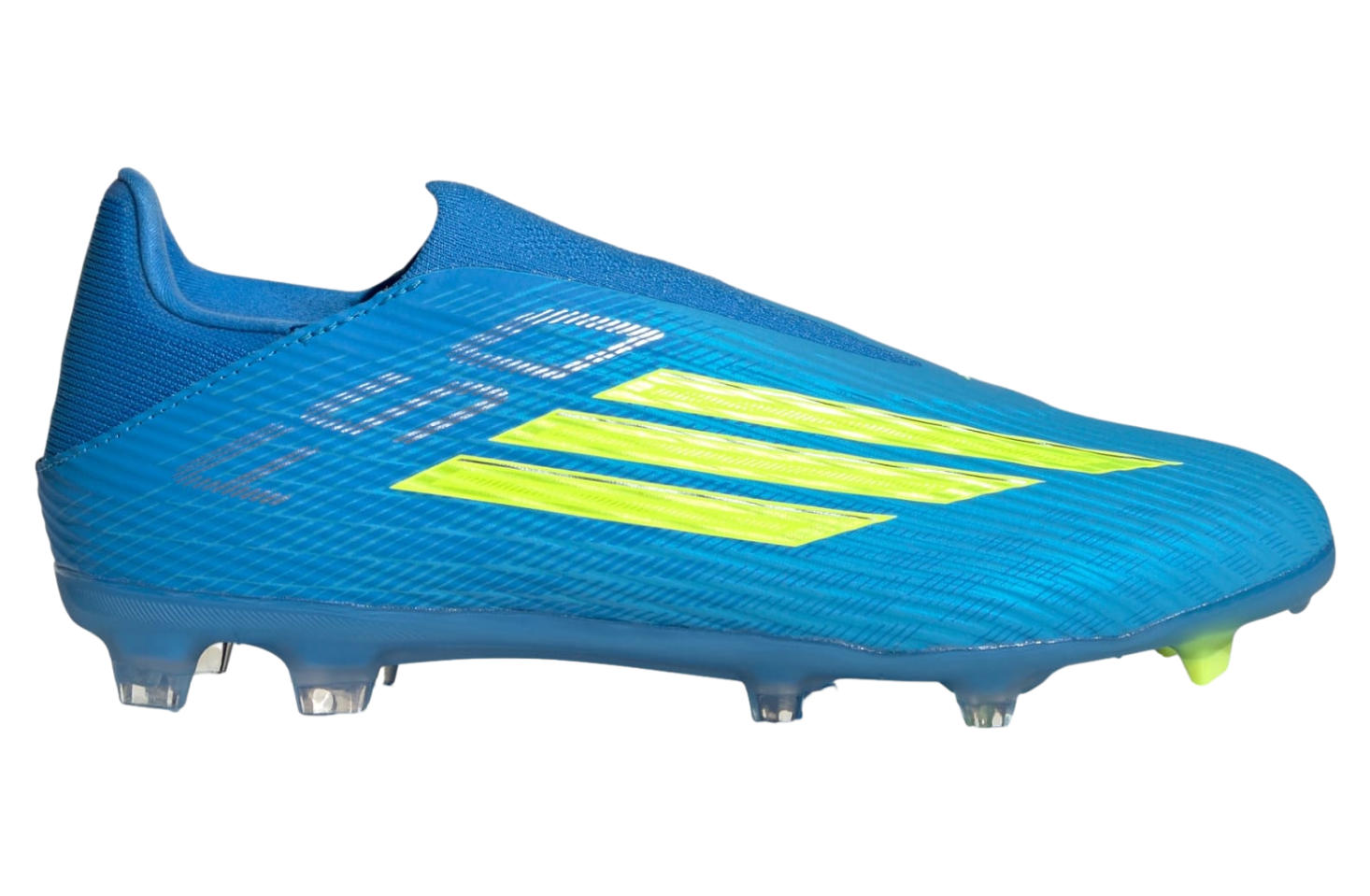 Adidas F50 League Laceless FG / Multi Ground Lucid Ray Blue / Team Solar Yellow 2