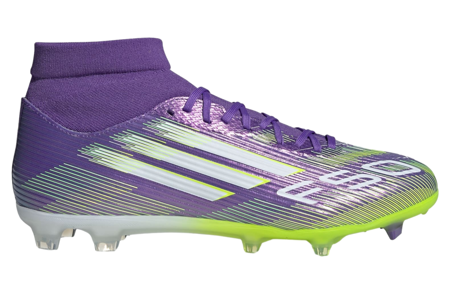 Adidas F50 League Mid FG/MG Purple Rush / Cloud White