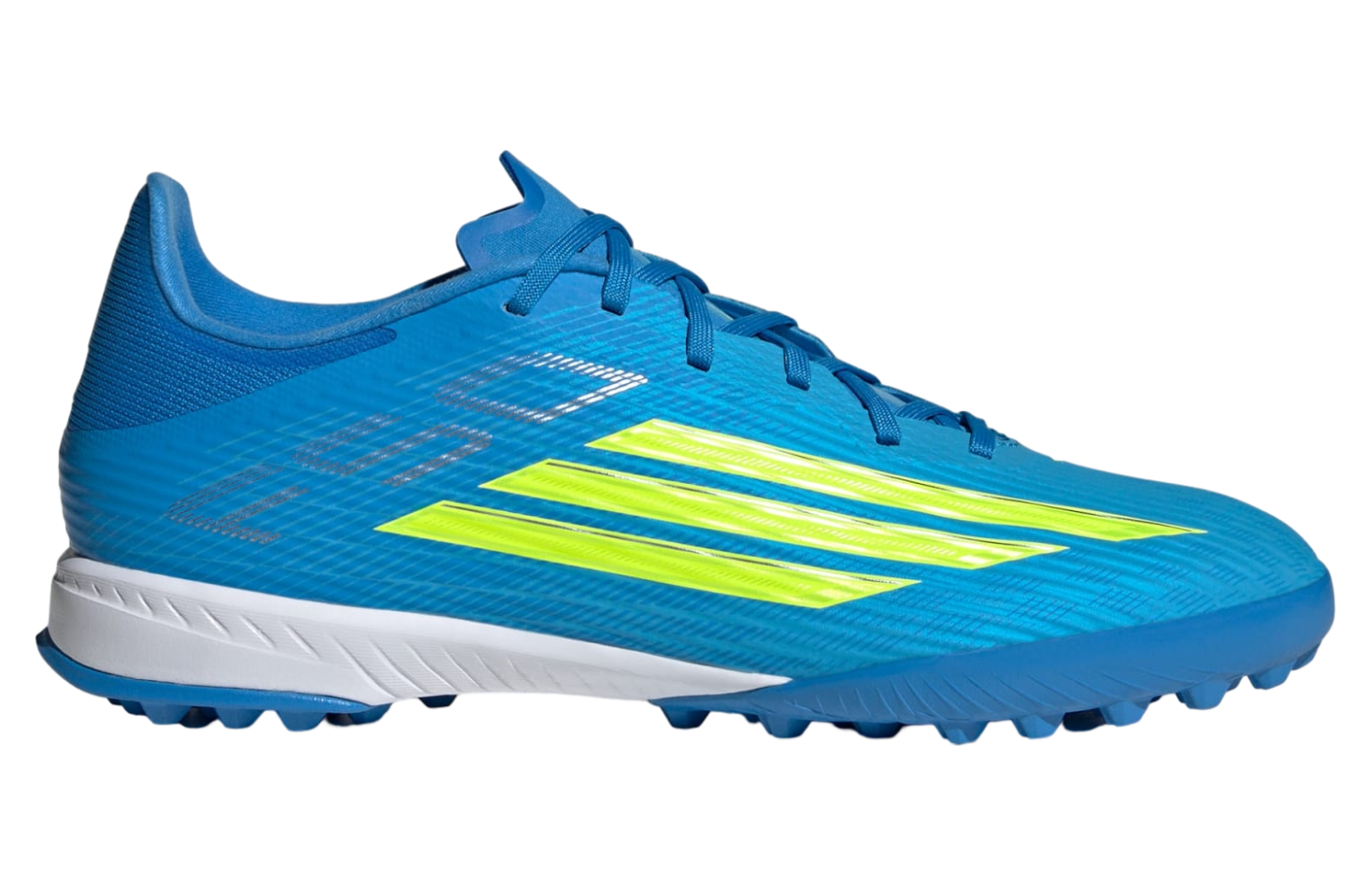 Adidas F50 League Turf Lucid Ray Blue / Team Solar Yellow 2