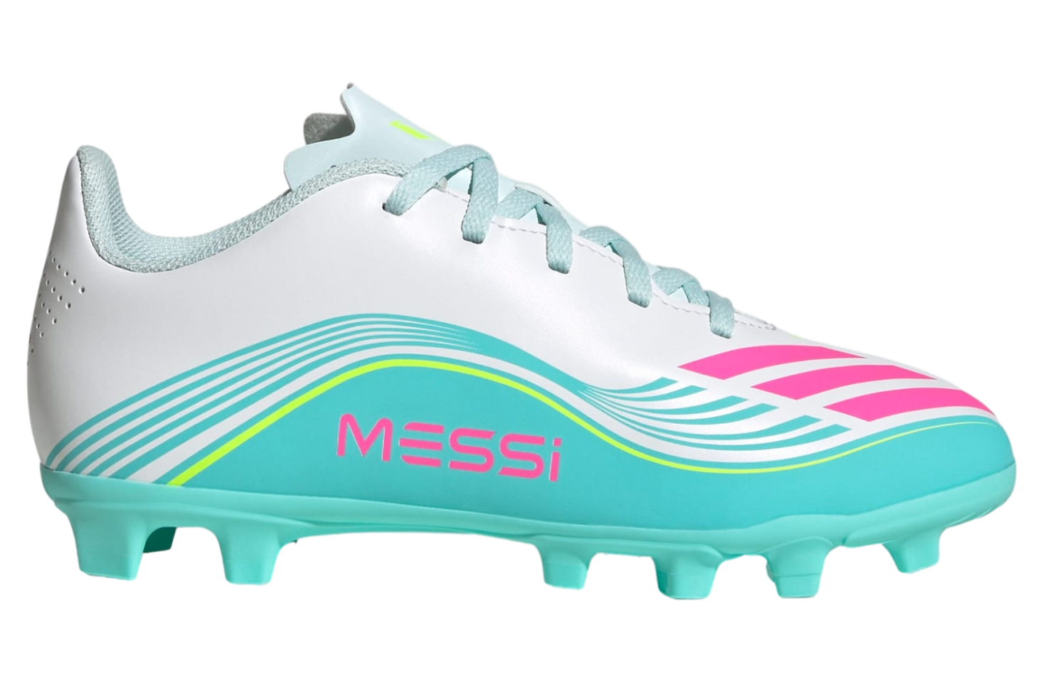 Adidas F50 Messi Club FG / Multi Ground GS Cloud White / Lucid Pink