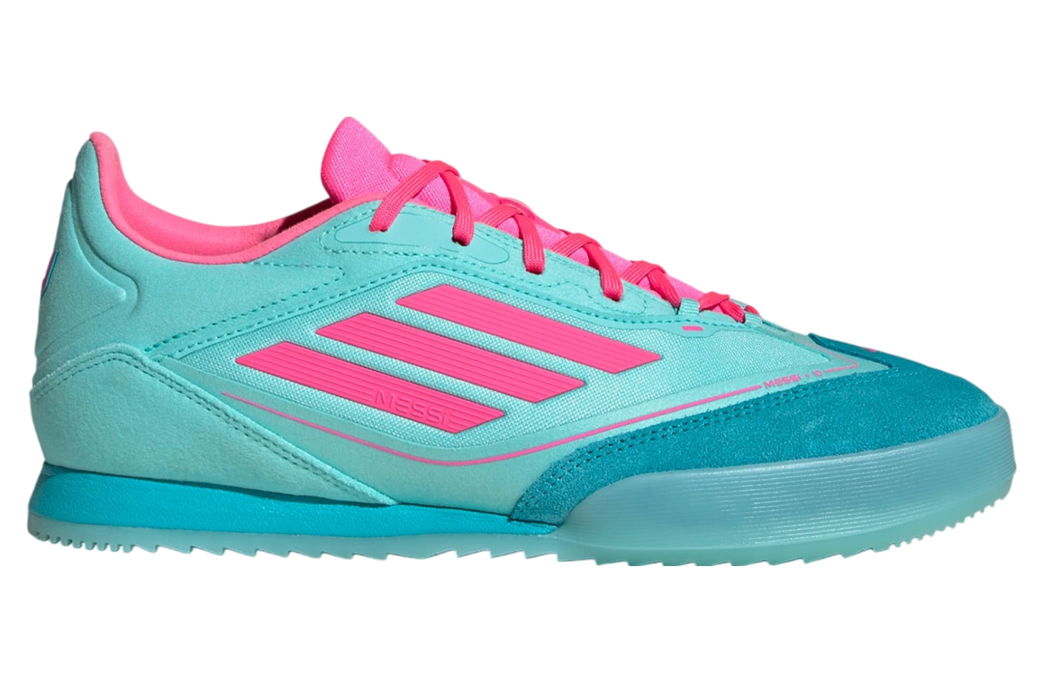 Adidas F50 Messi Freestyle Indoor Soccer Flash Aqua / Lucid Pink