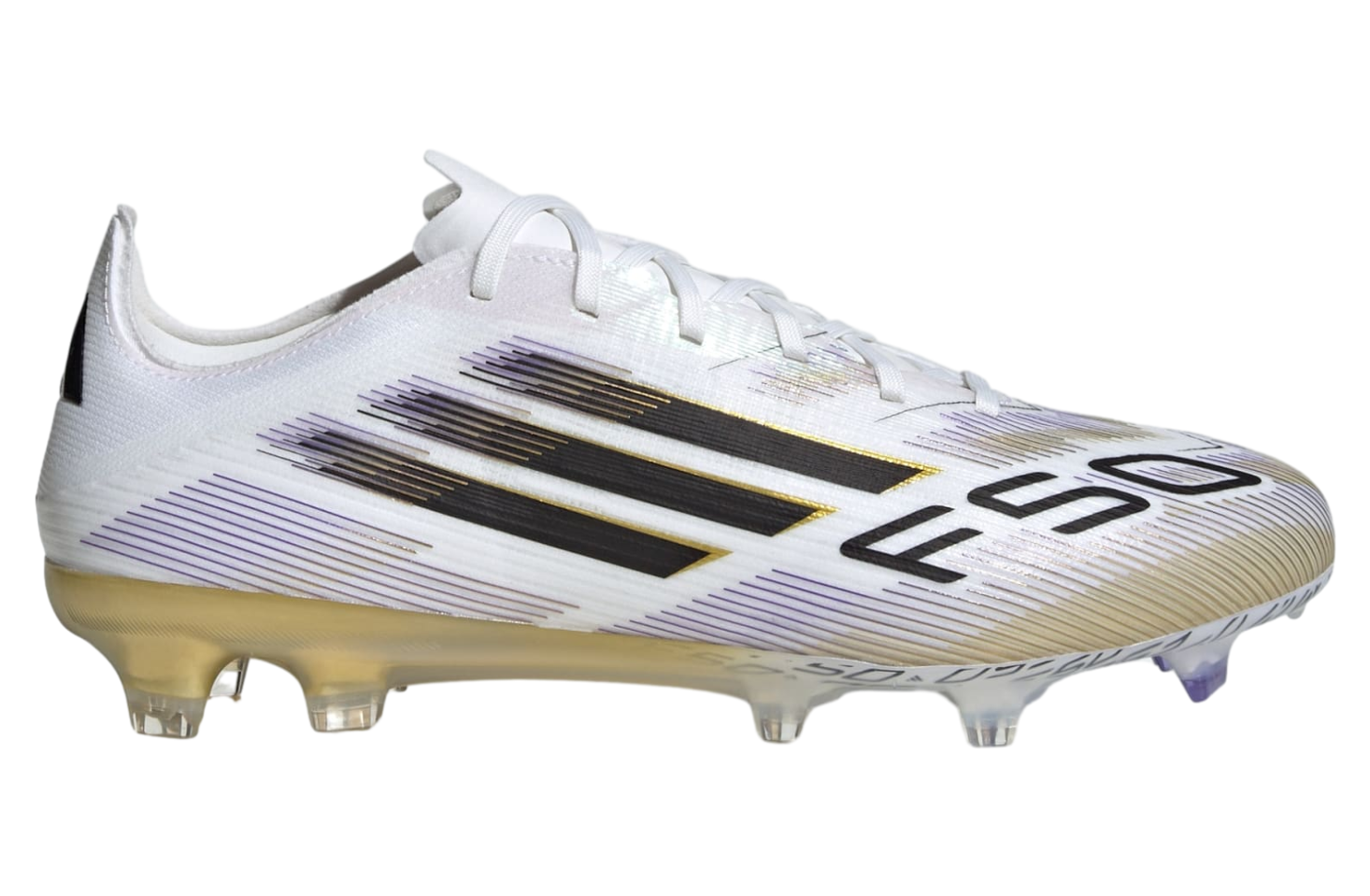 Adidas F50 Pro Fg Cloud White / Core Black / Gold Metallic