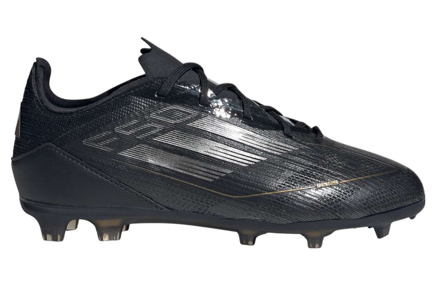 Adidas F50 Pro FG GS Core Black / Iron Metallic