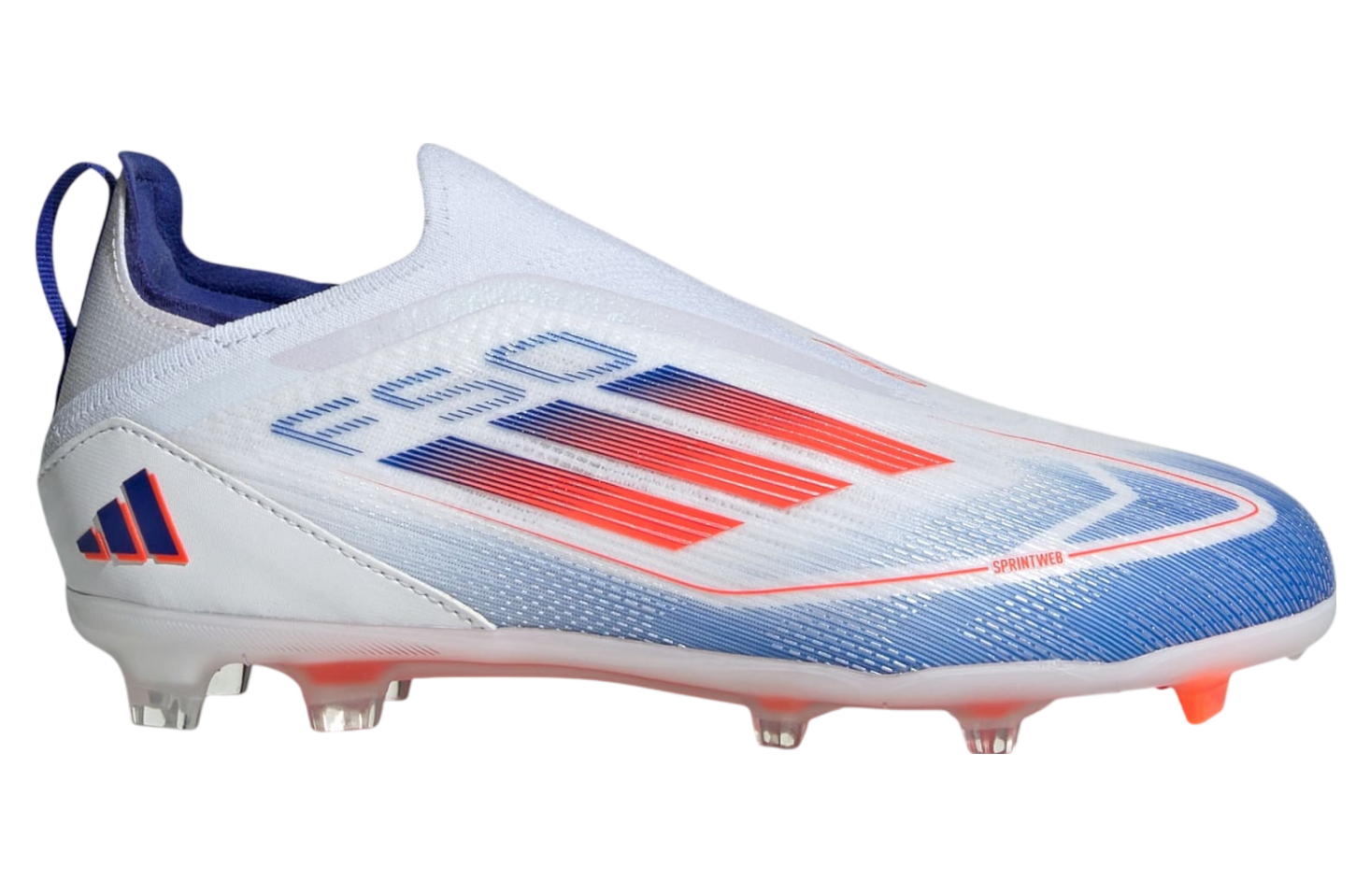 Adidas F50 Pro Laceless FG GS Cloud White / Solar Red