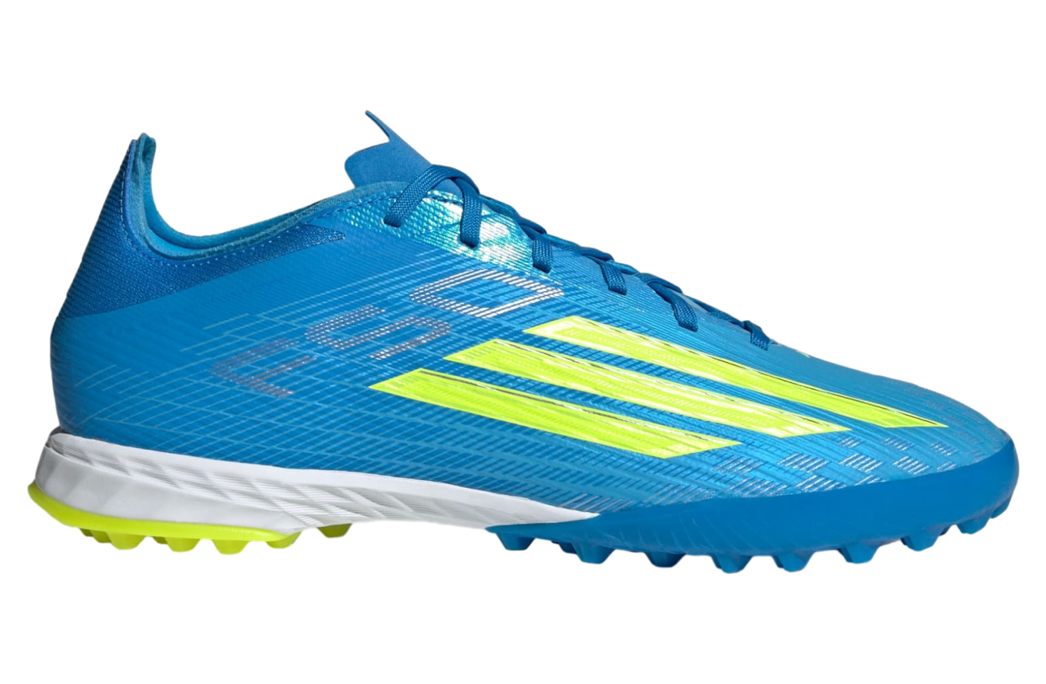 Adidas F50 Pro Turf Lucid Ray Blue / Team Solar Yellow 2