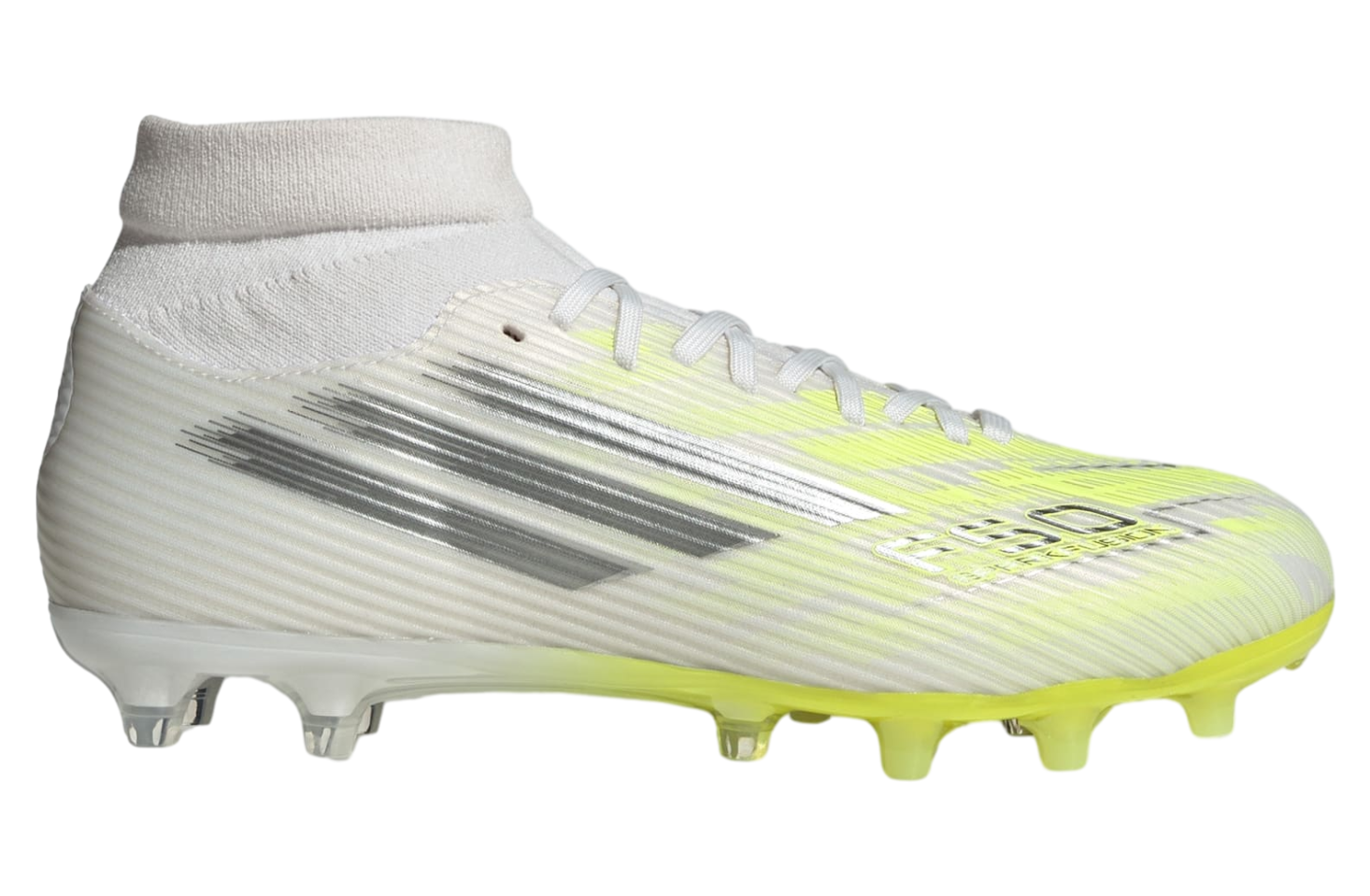 Adidas F50 Sparkfusion League Mid Cut FG / Artificial Ground WMNS Cloud White / Iron Metallic